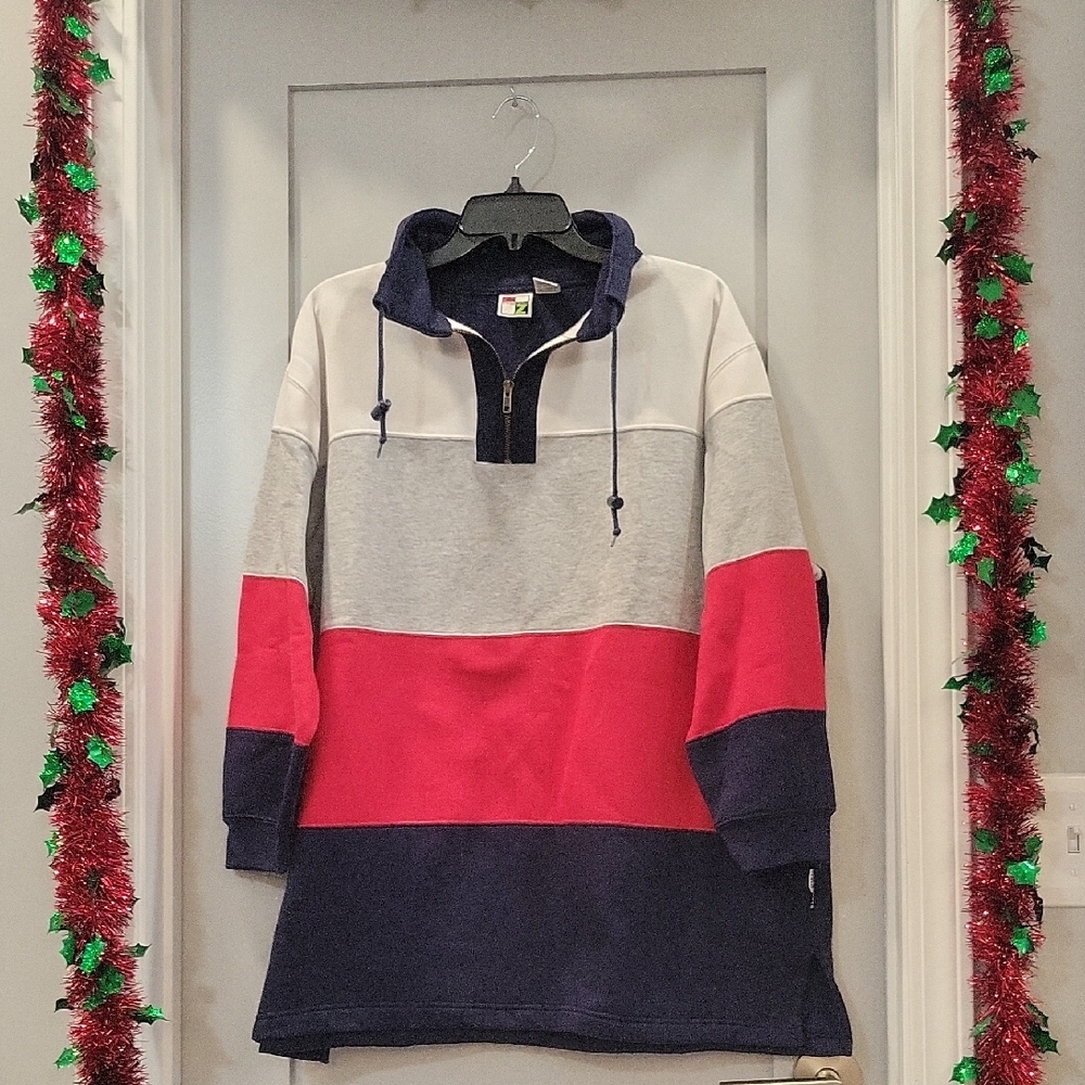Energy Zone Men's Zip Up Sweater - Red, Gray, Navy